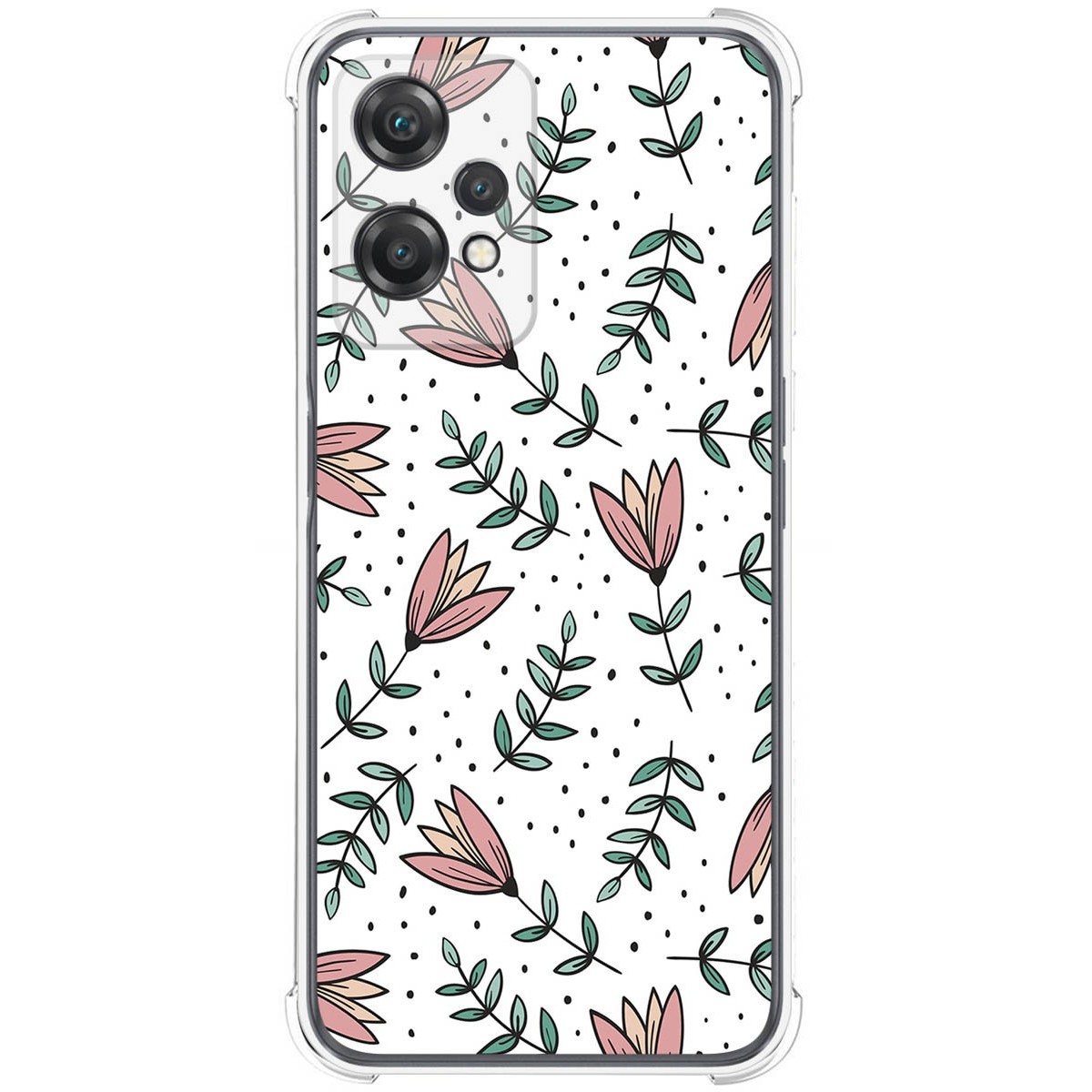 Funda Silicona Antigolpes para Oneplus Nord CE 2 Lite 5G diseño Flores 01 Dibujos