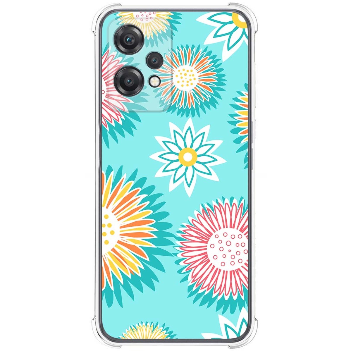 Funda Silicona Antigolpes para Oneplus Nord CE 2 Lite 5G diseño Flores 05 Dibujos