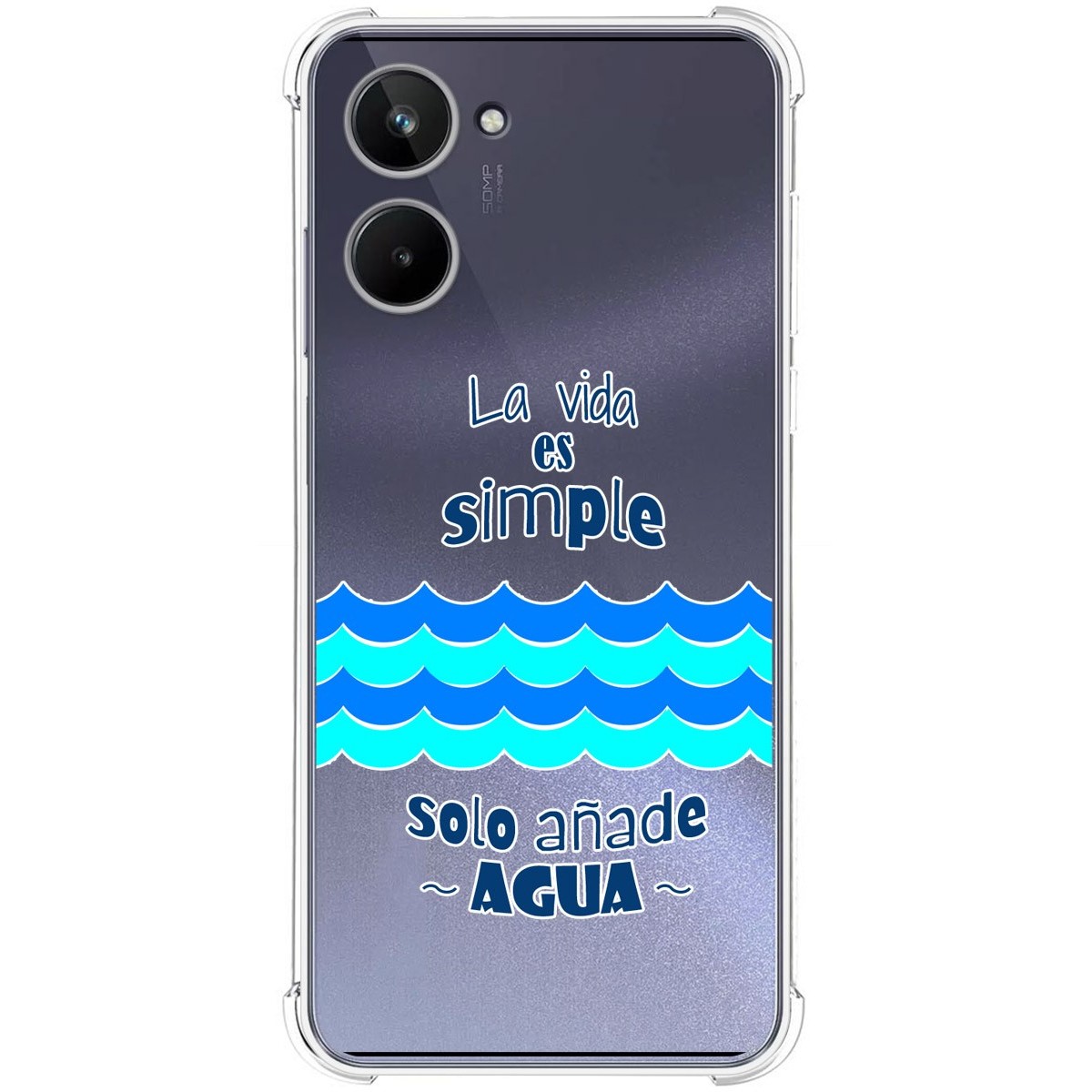 Funda Silicona Antigolpes para Realme 10 4G diseño Agua Dibujos