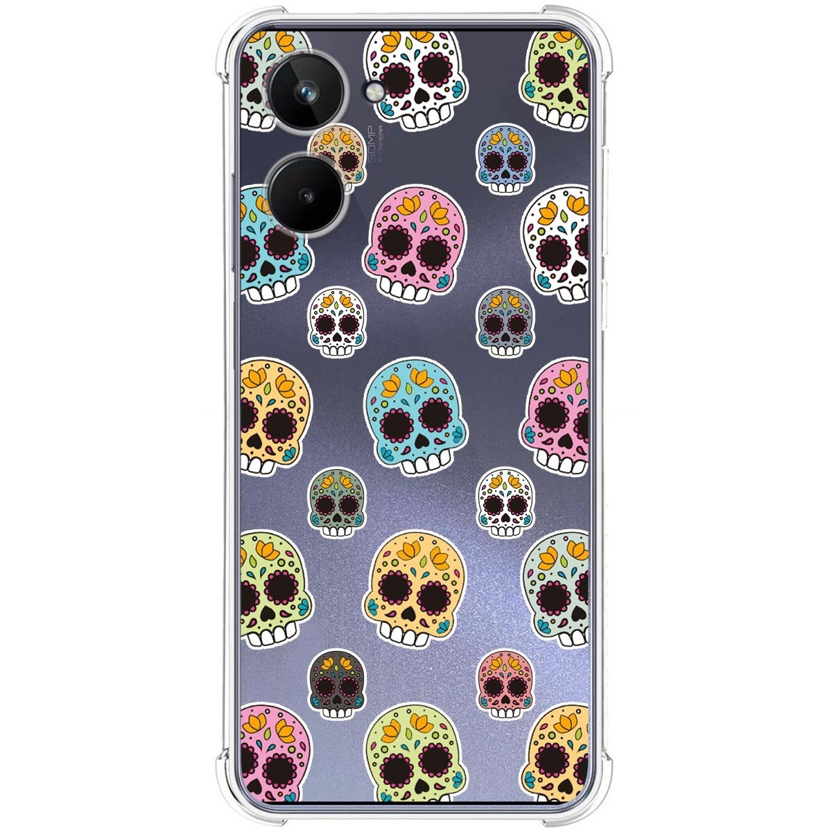 Funda Silicona Antigolpes para Realme 10 4G diseño Catrina Dibujos