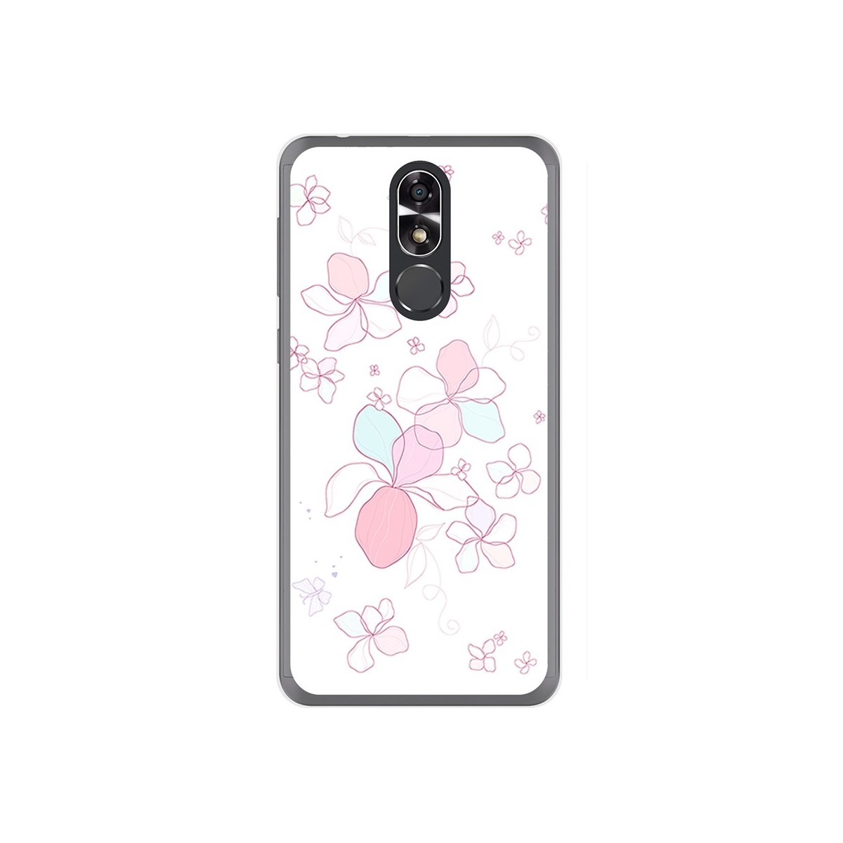 Funda Gel Tpu para Cubot R9 Diseño Flores Minimal Dibujos