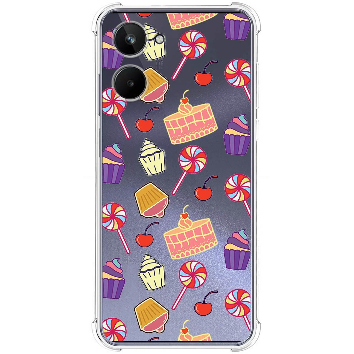 Funda Silicona Antigolpes para Realme 10 4G diseño Dulces 01 Dibujos