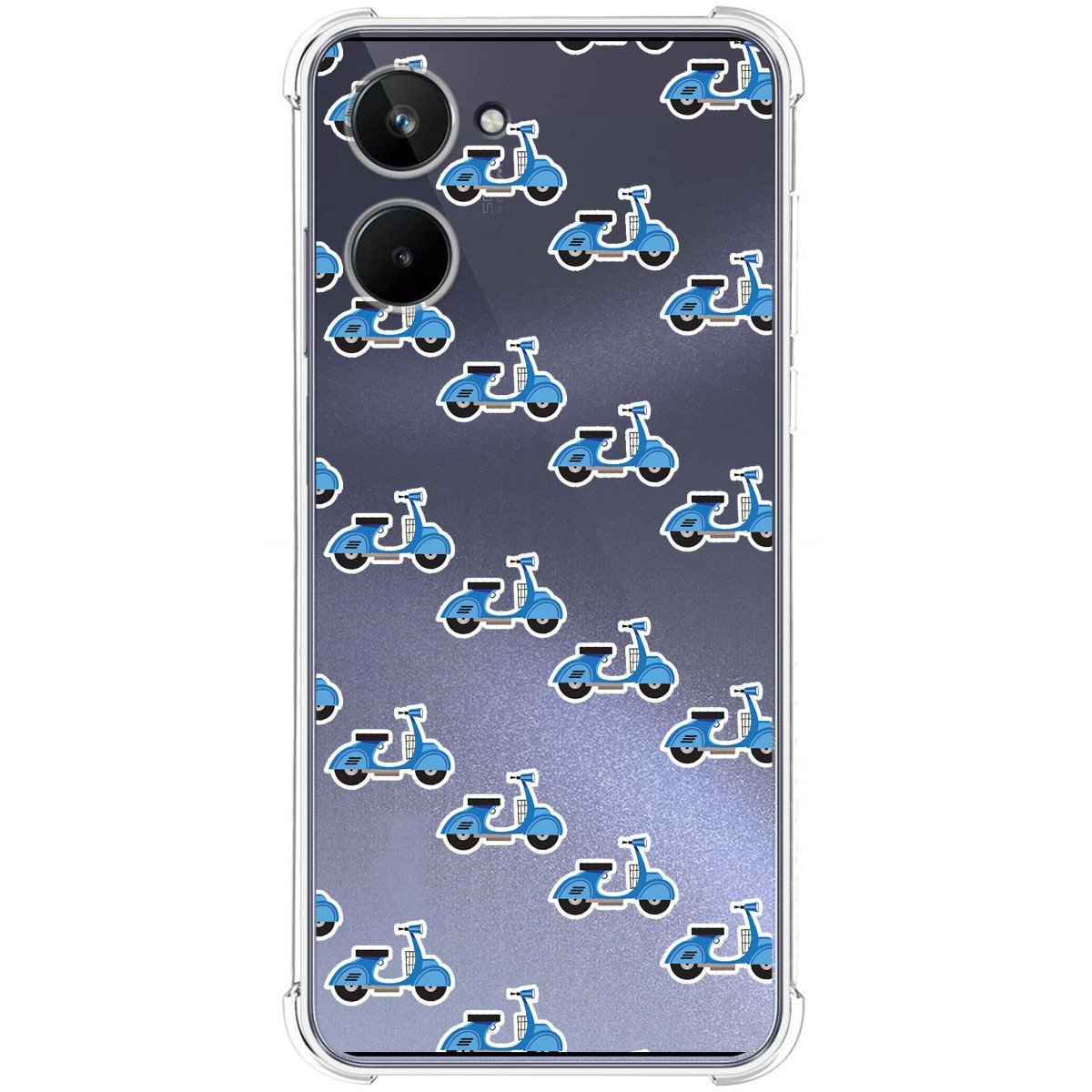 Funda Silicona Antigolpes para Realme 10 4G diseño Scooter Dibujos