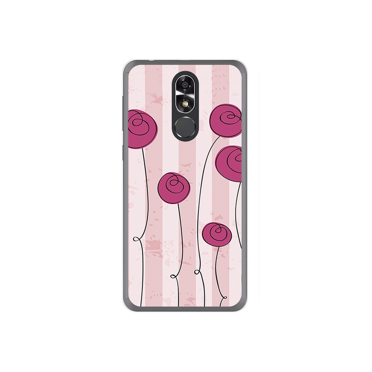 Funda Gel Tpu para Cubot R9 Diseño Flores Vintage Dibujos