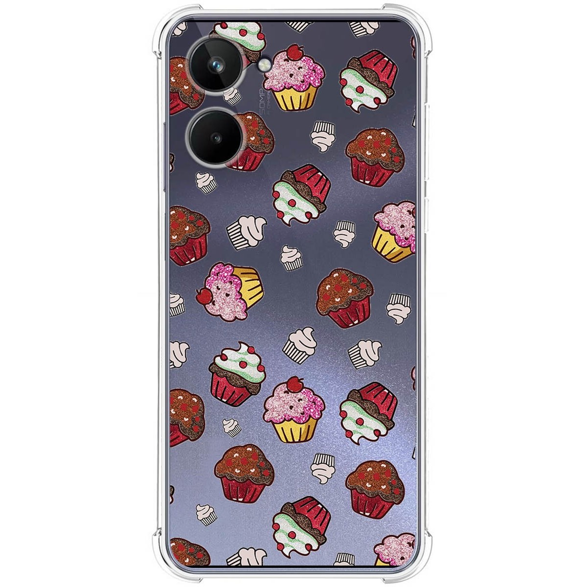 Funda Silicona Antigolpes para Realme 10 4G diseño Muffins Dibujos
