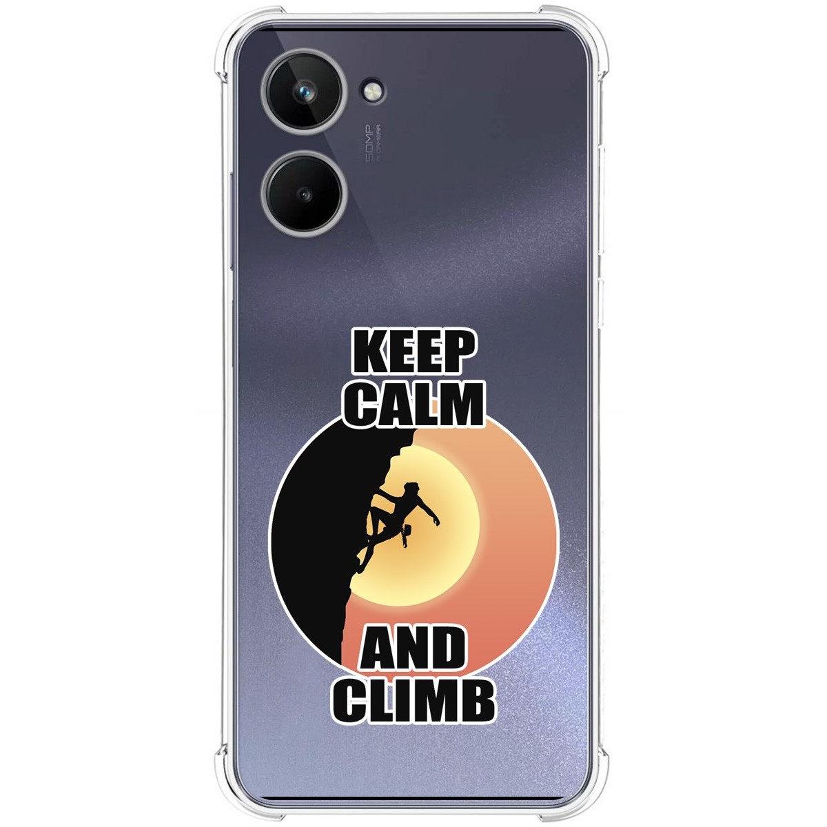 Funda Silicona Antigolpes para Realme 10 4G diseño Mujer Escalada Dibujos