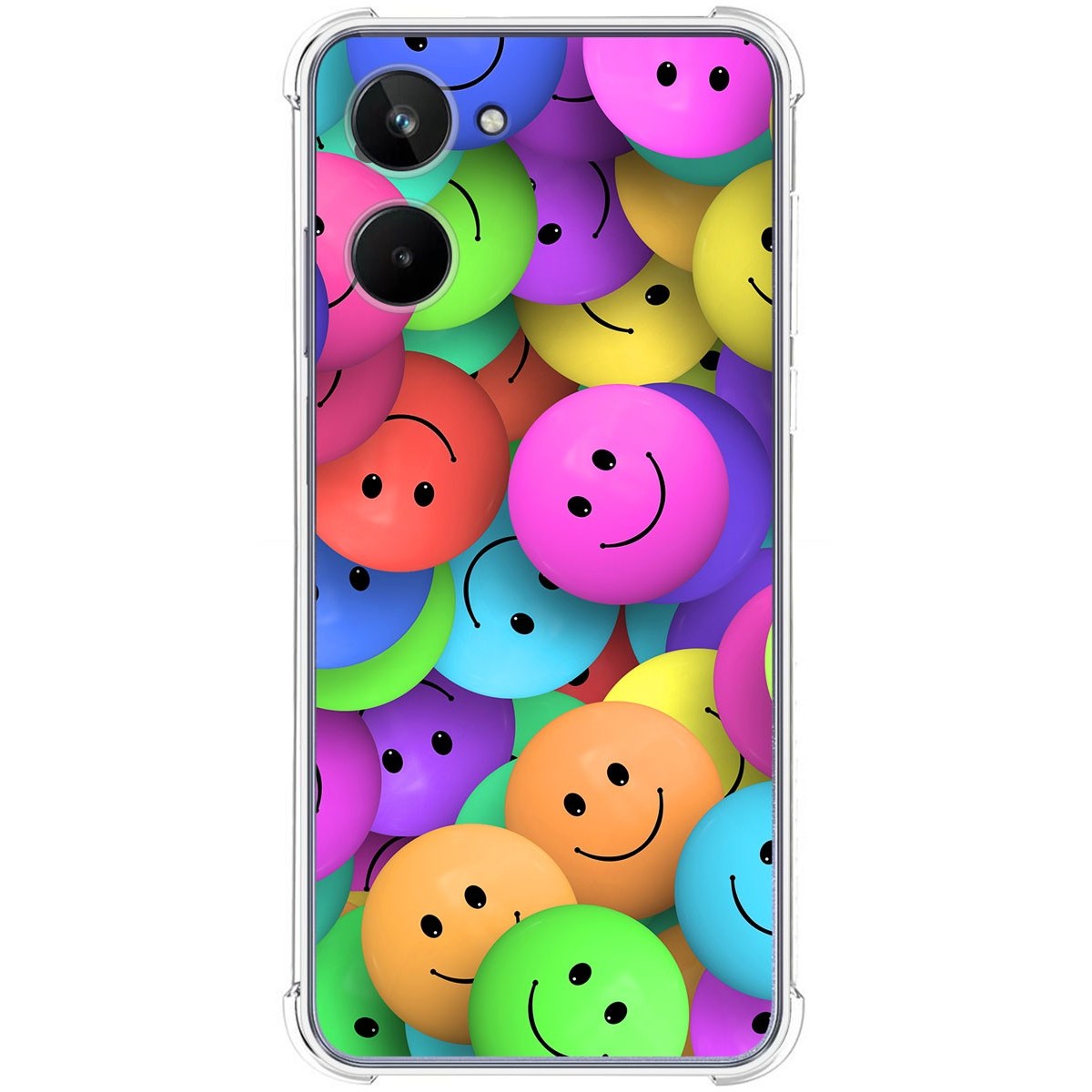 Funda Silicona Antigolpes para Realme 10 4G diseño Smile Dibujos