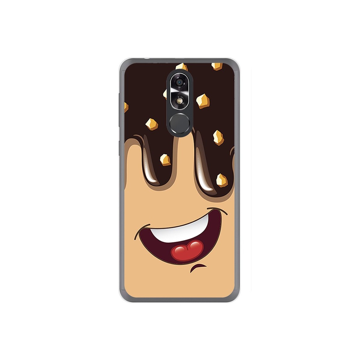 Funda Gel Tpu para Cubot R9 Diseño Helado Chocolate Dibujos