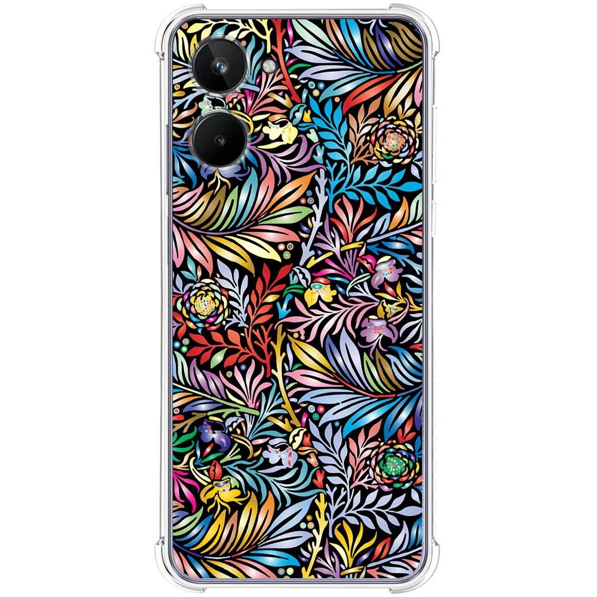 Funda Silicona Antigolpes para Realme 10 4G diseño Flores 04 Dibujos