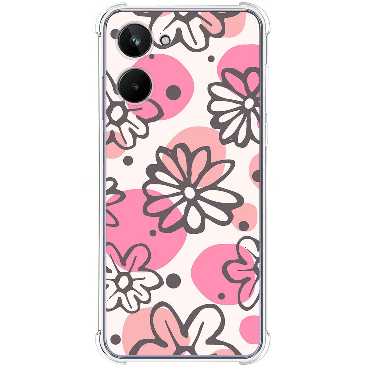 Funda Silicona Antigolpes para Realme 10 4G diseño Flores 09 Dibujos