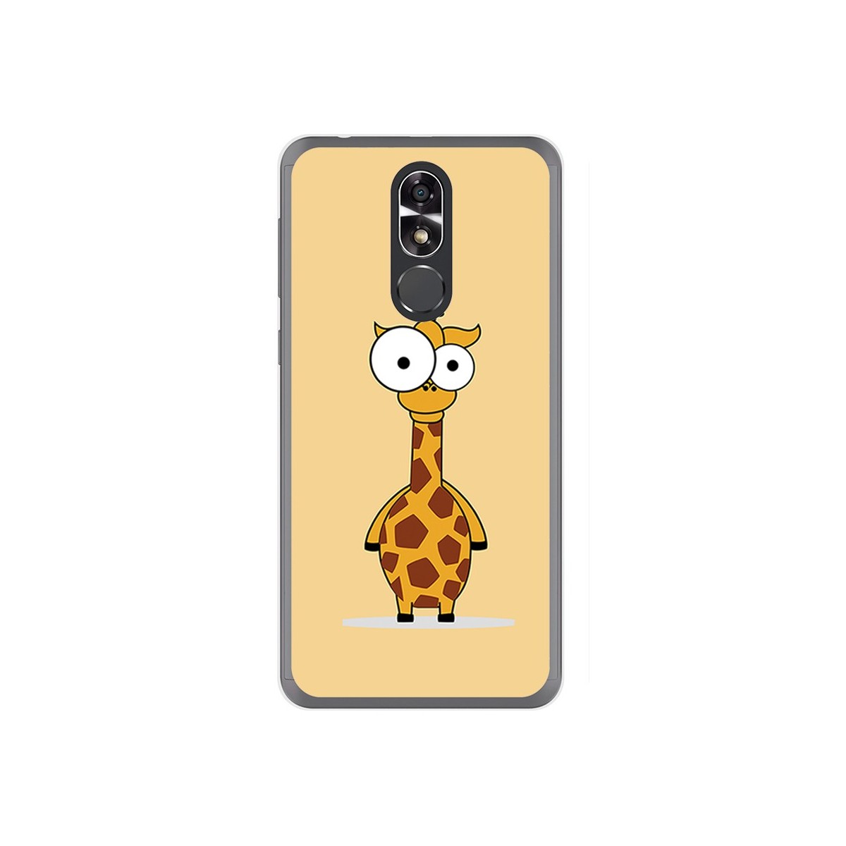 Funda Gel Tpu para Cubot R9 Diseño Jirafa Dibujos