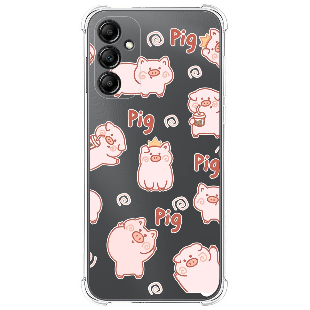 Funda Silicona Antigolpes para Samsung Galaxy A14 4G / 5G diseño Cerdos Dibujos