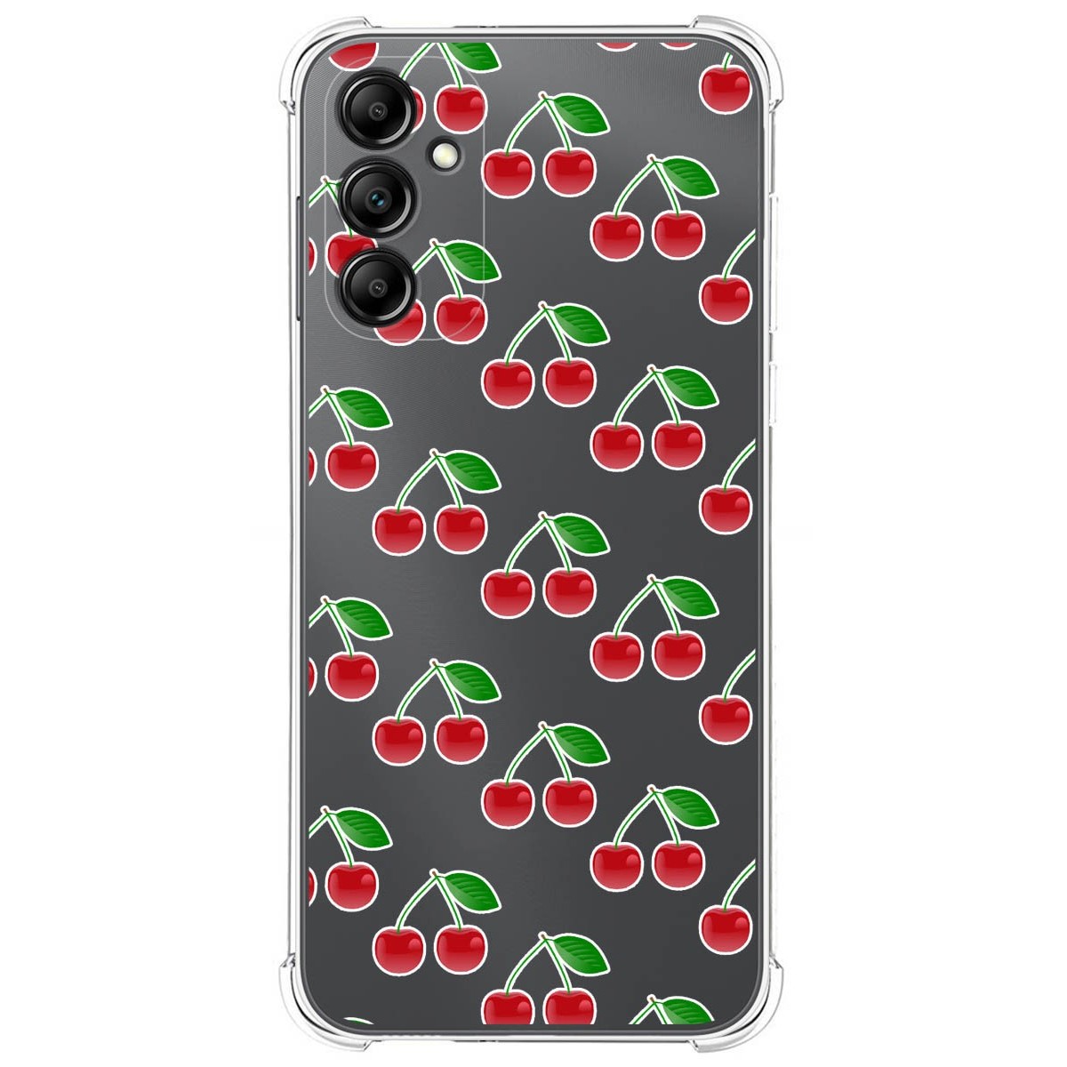 Funda Silicona Antigolpes para Samsung Galaxy A14 4G / 5G diseño Cerezas Dibujos
