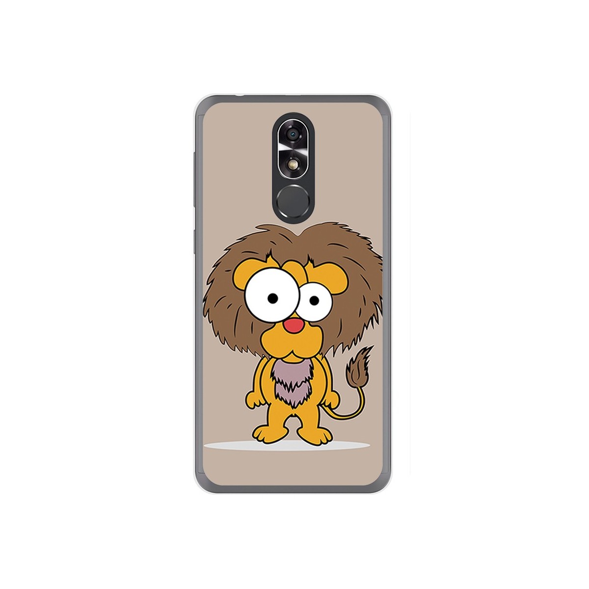 Funda Gel Tpu para Cubot R9 Diseño Leon Dibujos