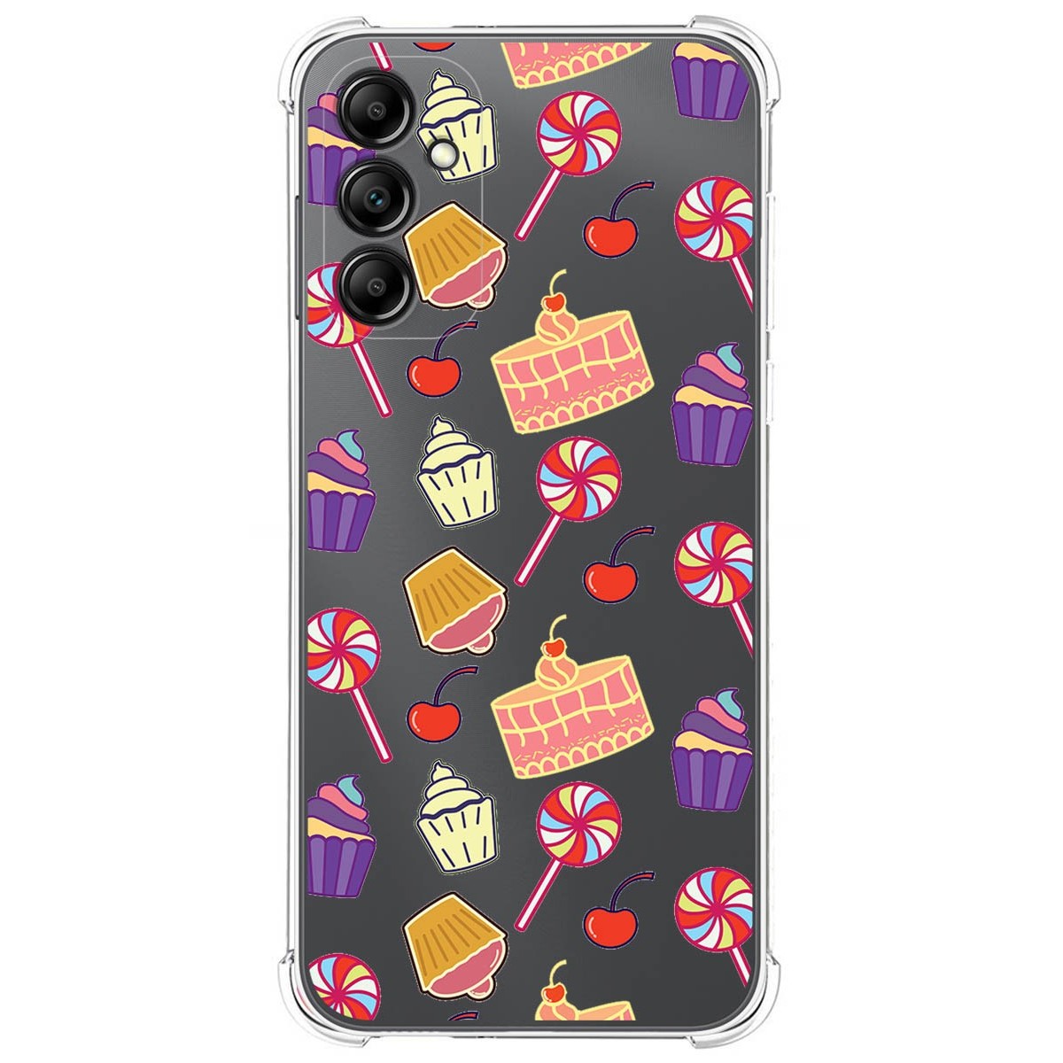 Funda Silicona Antigolpes para Samsung Galaxy A14 4G / 5G diseño Dulces 01 Dibujos