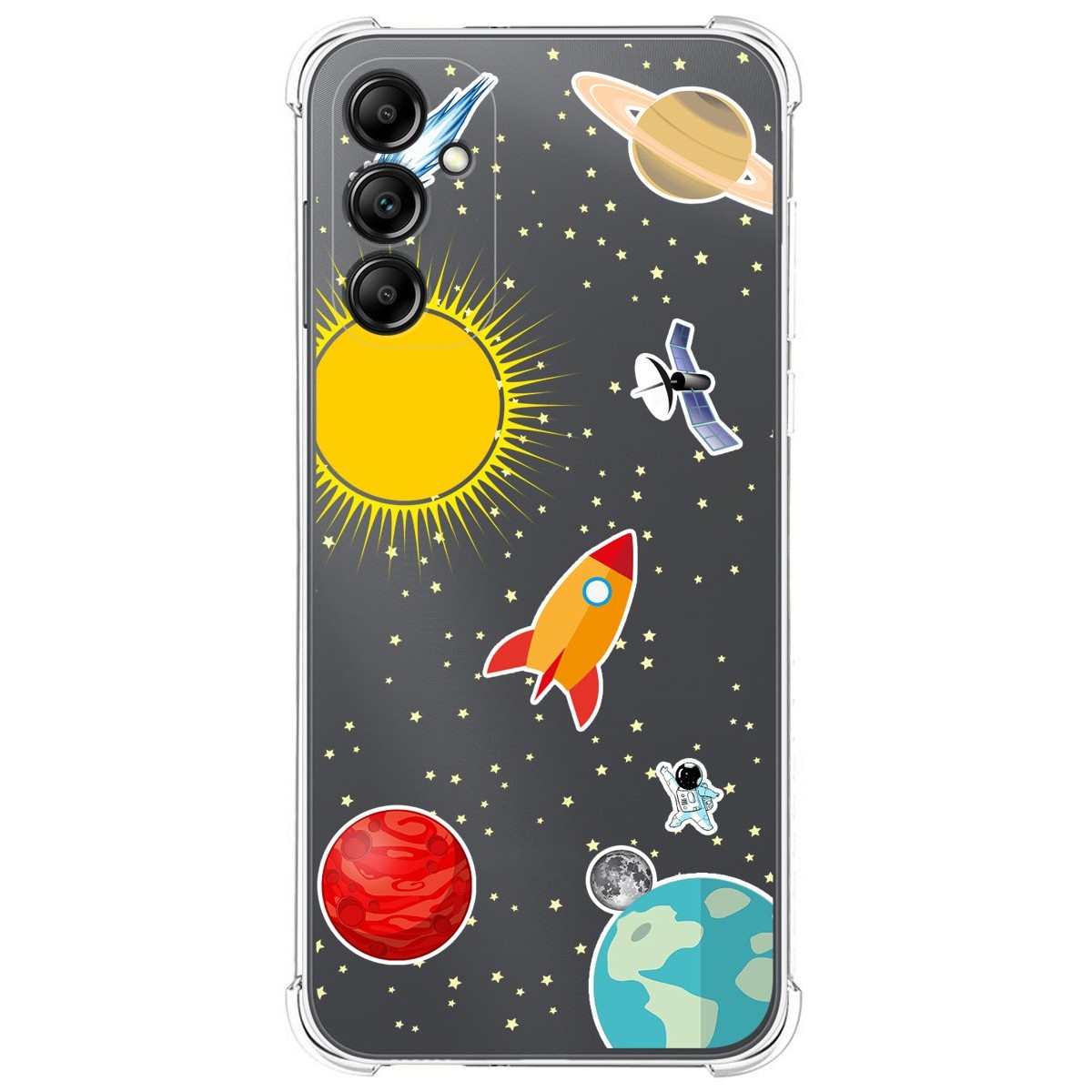 Funda Silicona Antigolpes para Samsung Galaxy A14 4G / 5G diseño Espacio Dibujos
