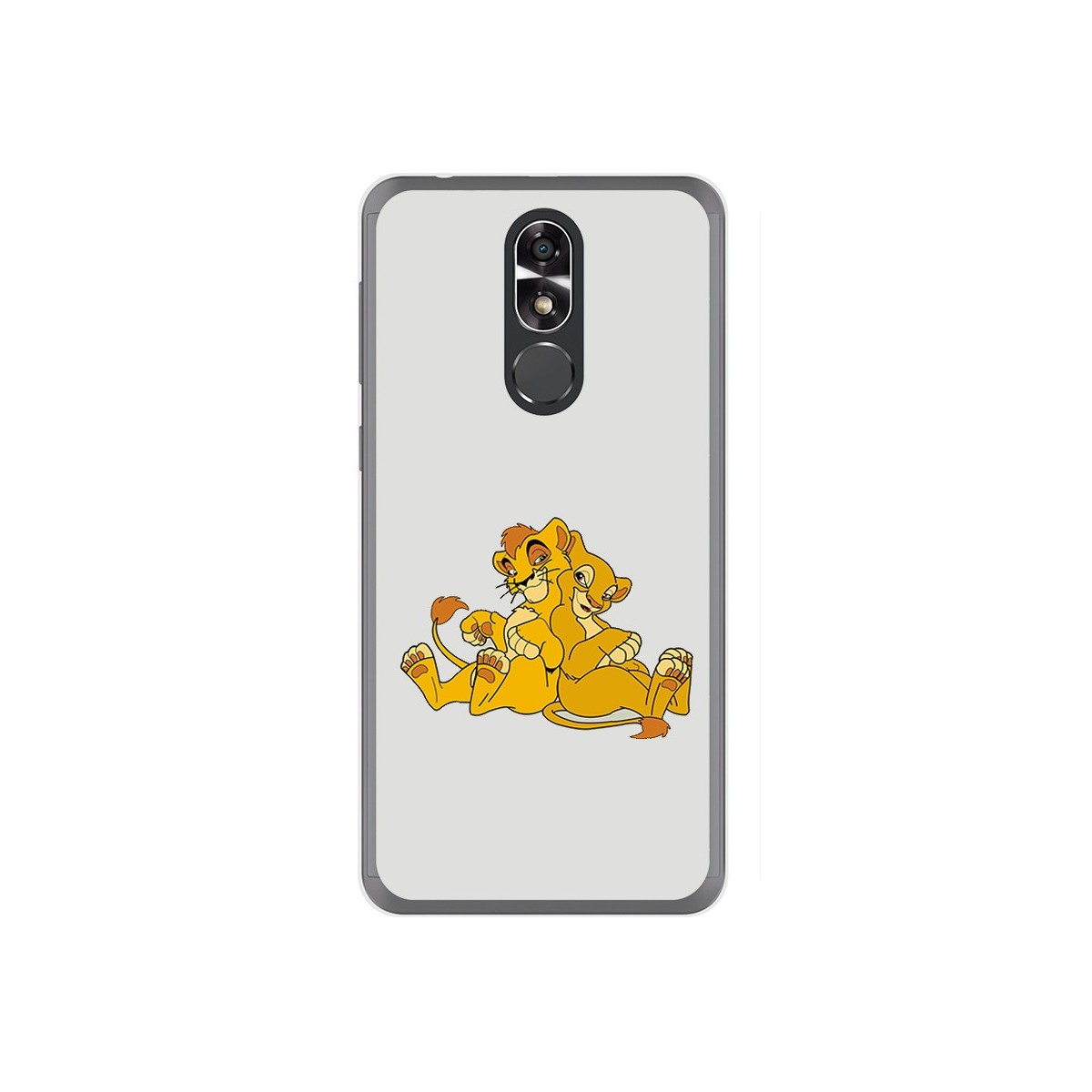 Funda Gel Tpu para Cubot R9 Diseño Leones Dibujos