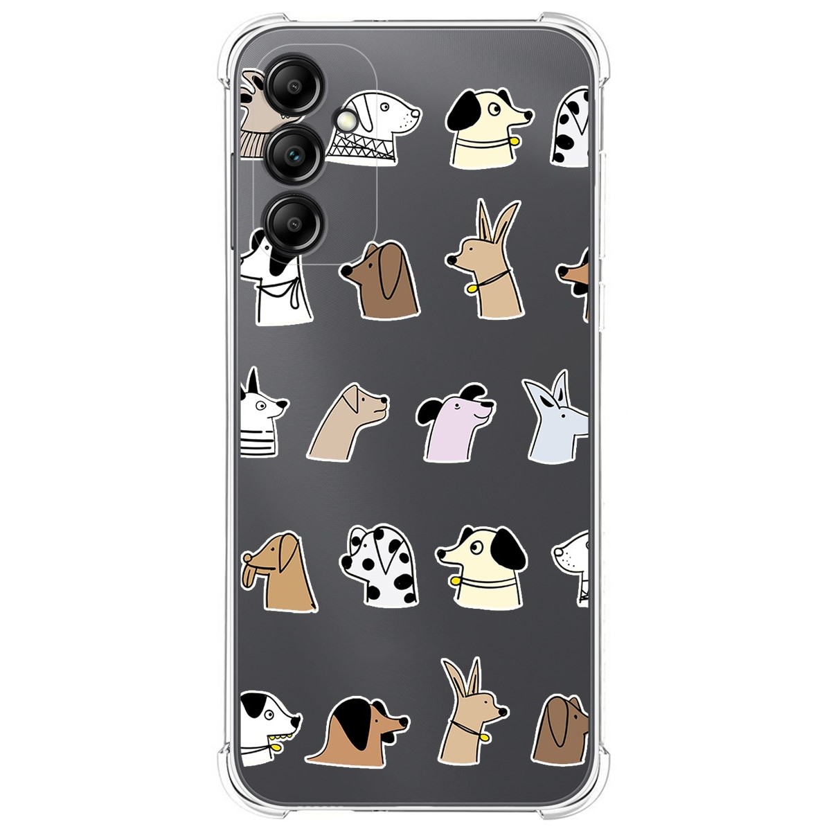 Funda Silicona Antigolpes para Samsung Galaxy A14 4G / 5G diseño Perros Dibujos