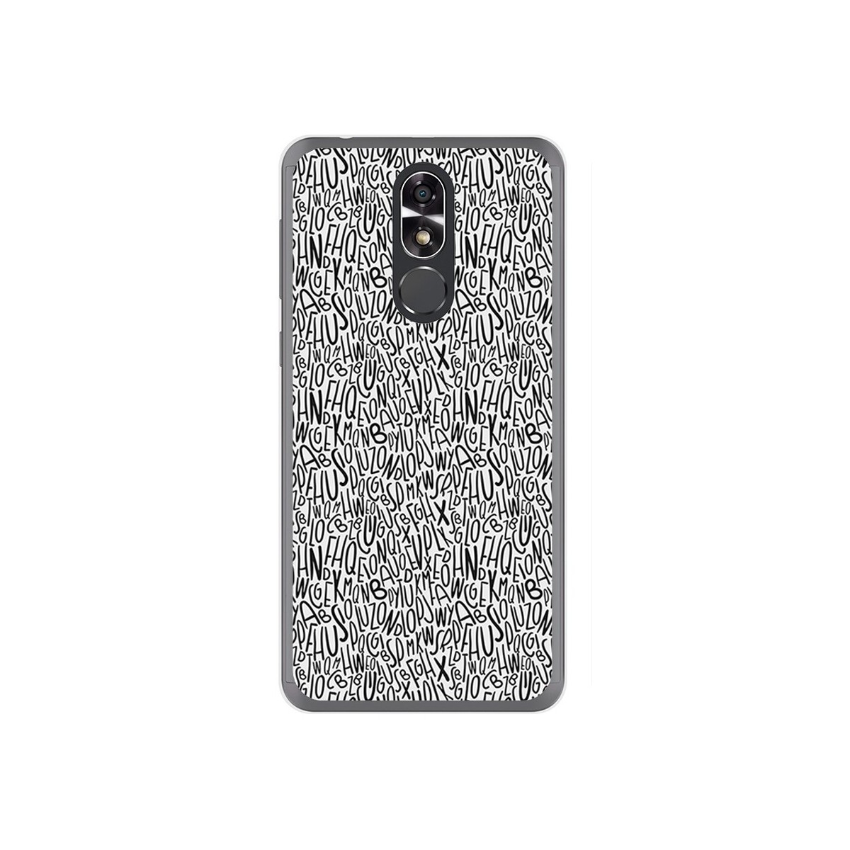 Funda Gel Tpu para Cubot R9 Diseño Letras Dibujos