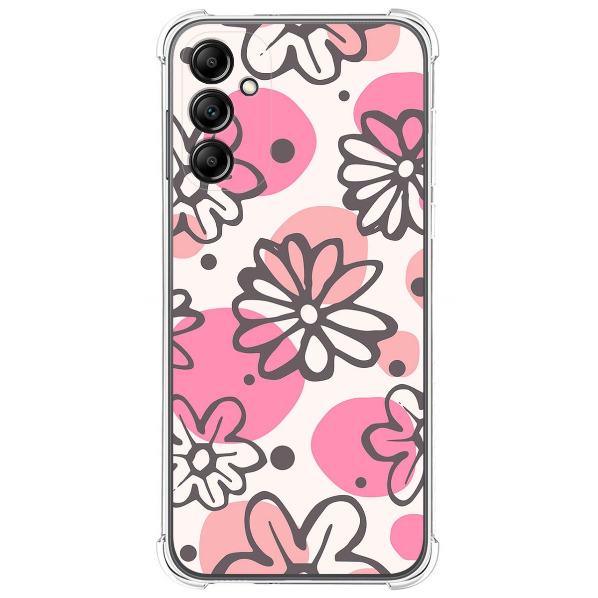 Funda Silicona Antigolpes para Samsung Galaxy A14 4G / 5G diseño Flores 09 Dibujos