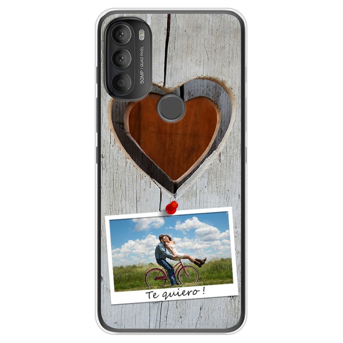 Funda Silicona diseño San Valentin 01 con foto personalizada
