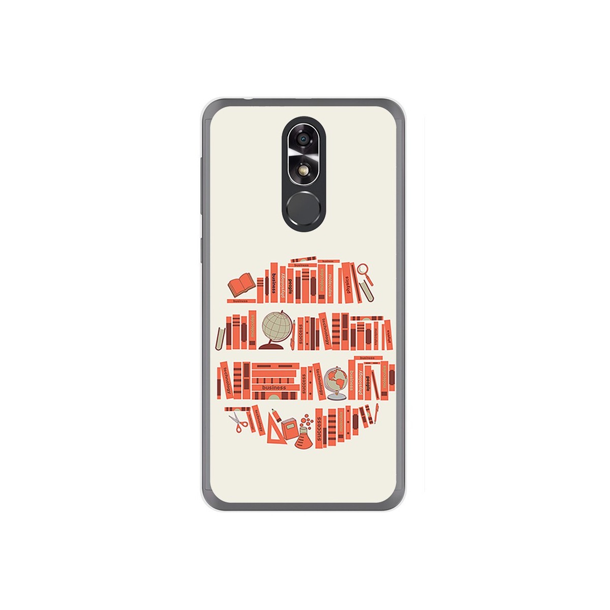 Funda Gel Tpu para Cubot R9 Diseño Mundo Libro Dibujos