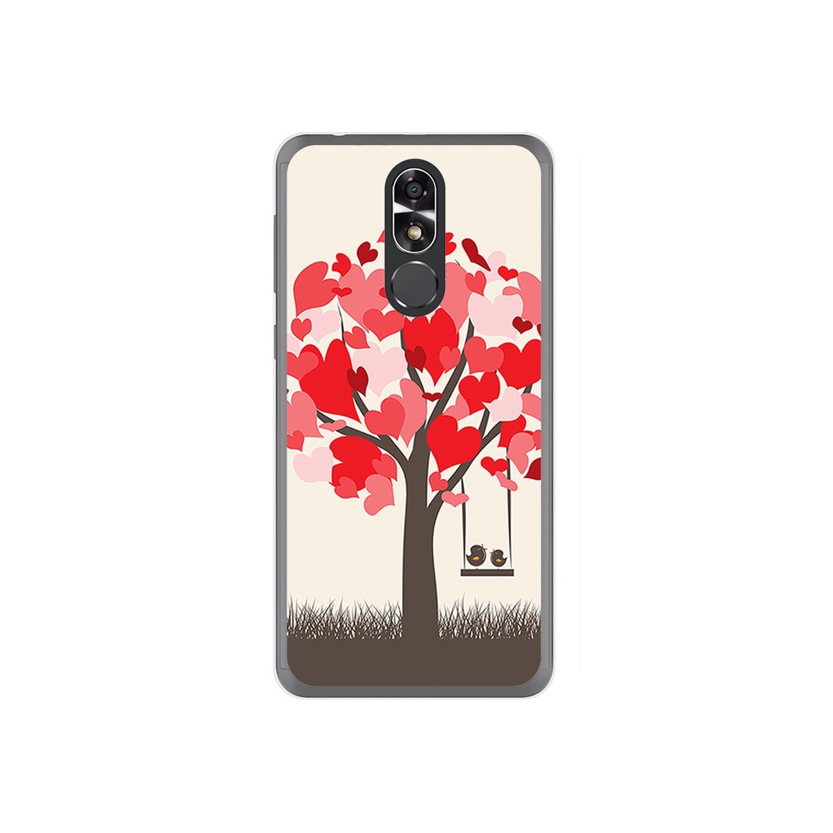 Funda Gel Tpu para Cubot R9 Diseño Pajaritos Dibujos