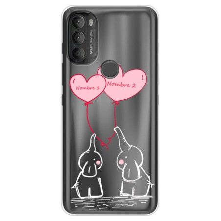 Funda Silicona diseño Elefantes con nombres