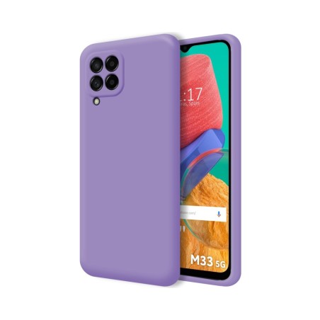 Funda Silicona Líquida Ultra Suave para Samsung Galaxy M33 5G color Morada