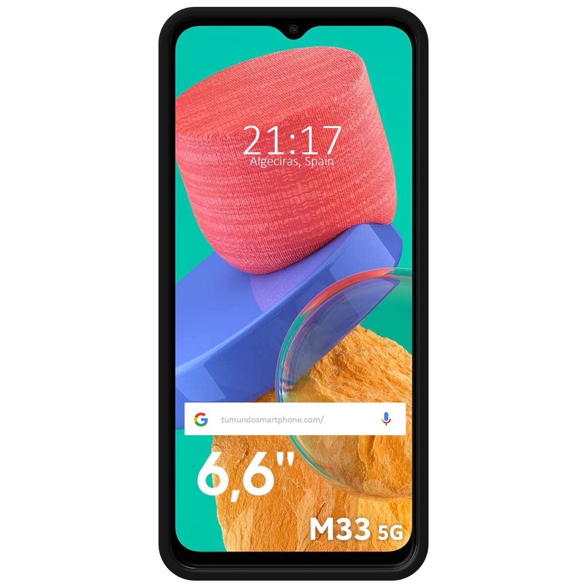 Funda Silicona Líquida Ultra Suave para Samsung Galaxy M33 5G color Negra