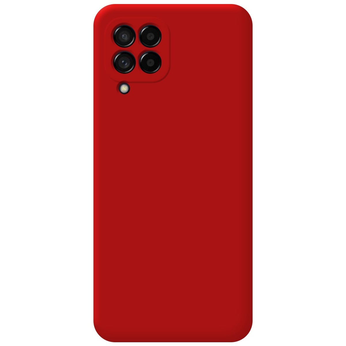 Funda Silicona Líquida Ultra Suave para Samsung Galaxy M33 5G color Roja