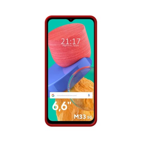 Funda Silicona Líquida Ultra Suave para Samsung Galaxy M33 5G color Roja