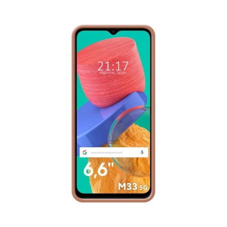 Funda Silicona Líquida Ultra Suave para Samsung Galaxy M33 5G color Rosa