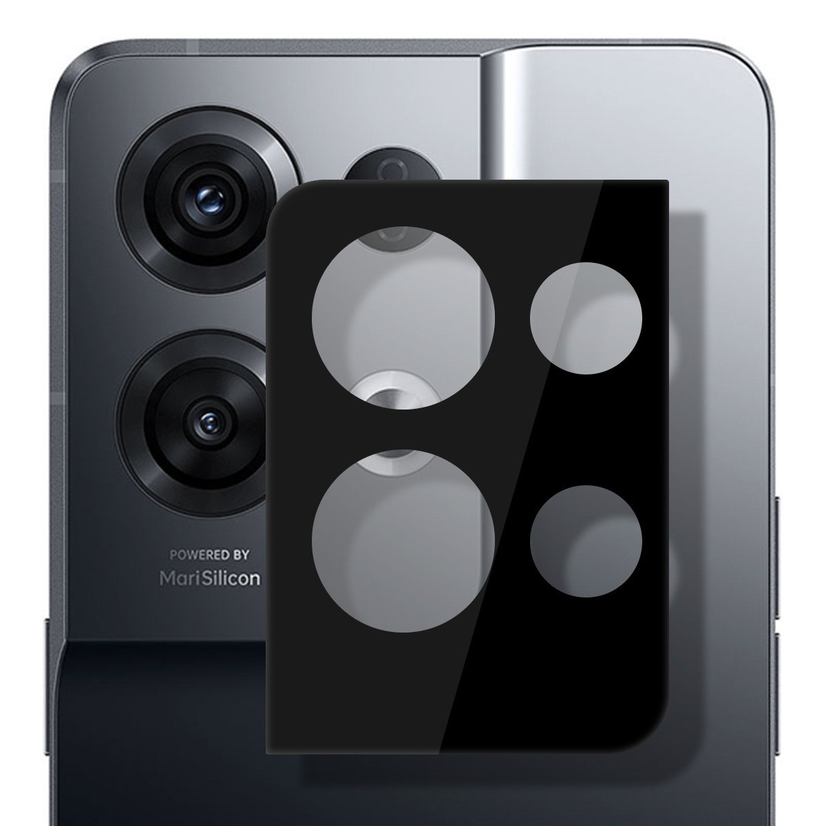 Protector Cristal Templado Cámara Trasera para Oppo Reno 8 Pro 5G Vidrio