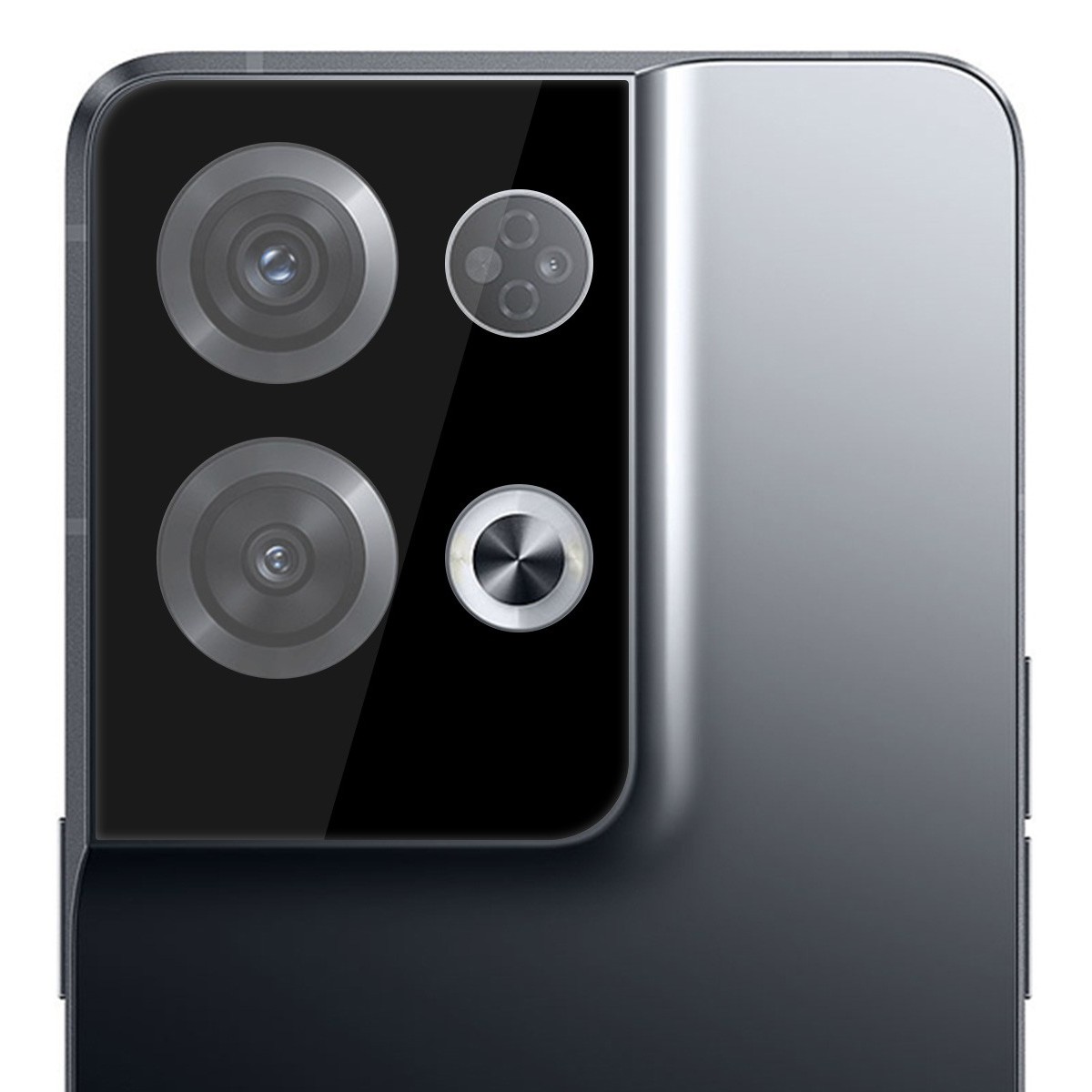 Protector Cristal Templado Cámara Trasera para Oppo Reno 8 Pro 5G Vidrio