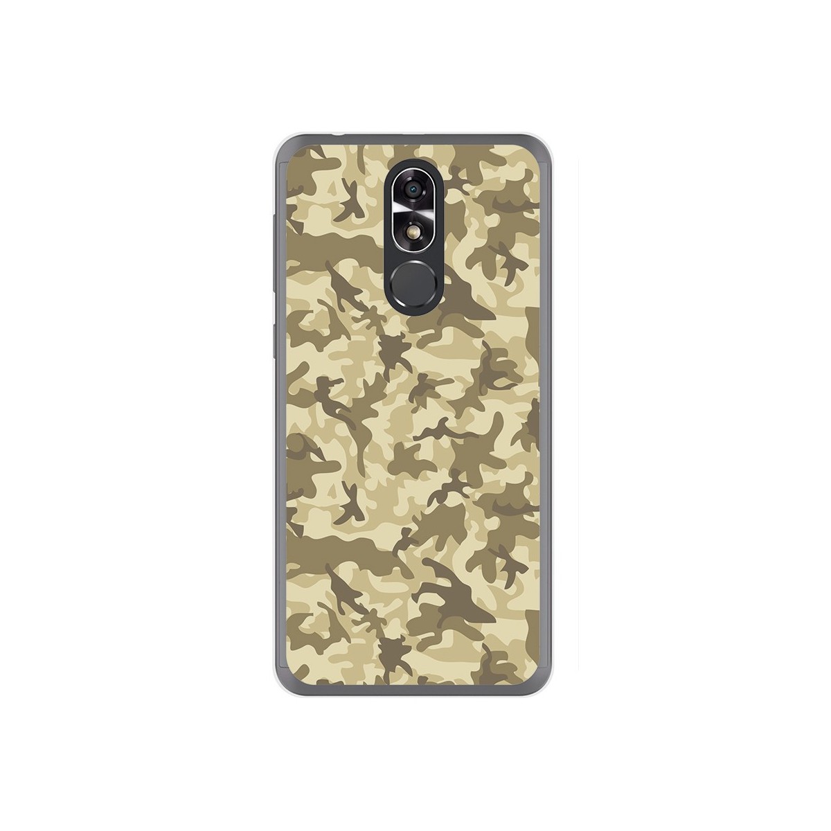 Funda Gel Tpu para Cubot R9 Diseño Sand Camuflaje Dibujos
