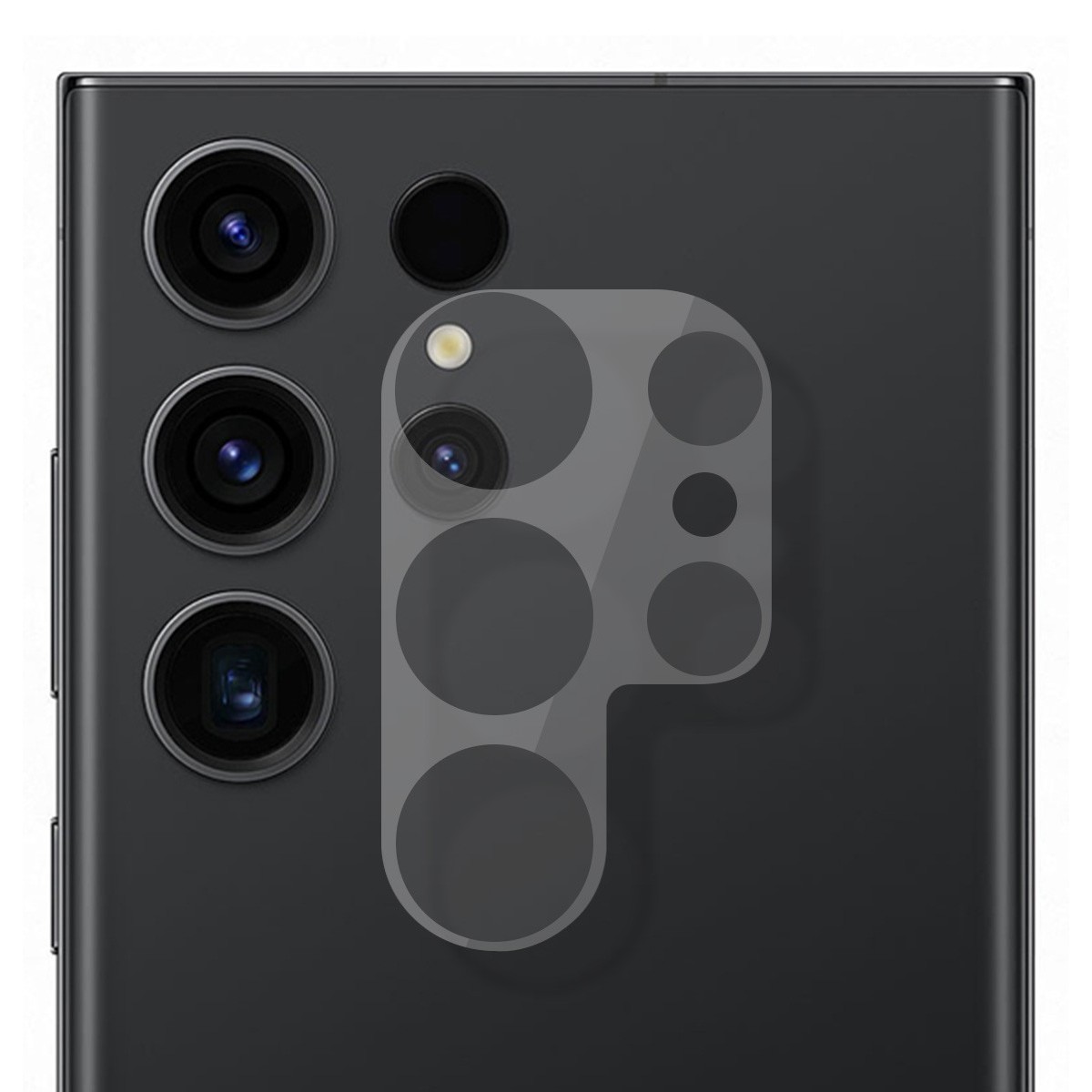 Protector Cristal Templado Cámara Trasera para Samsung Galaxy S23 Ultra Vidrio