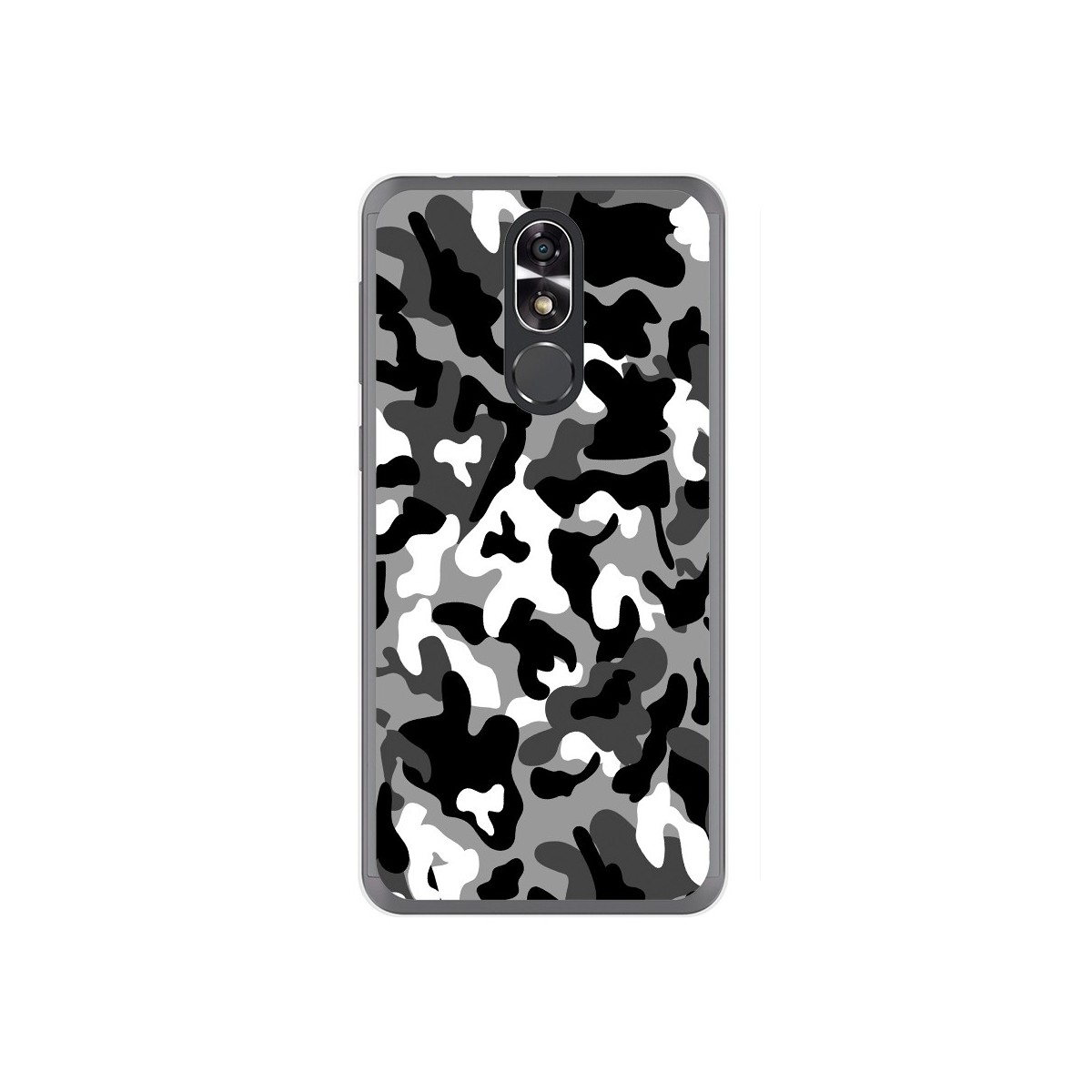 Funda Gel Tpu para Cubot R9 Diseño Snow Camuflaje Dibujos