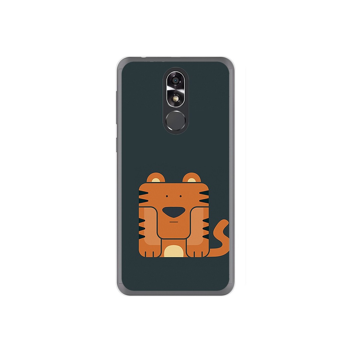 Funda Gel Tpu para Cubot R9 Diseño Tigre Dibujos