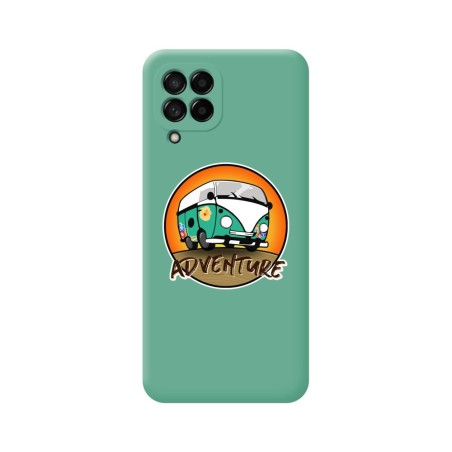 Funda Silicona Líquida Verde para Samsung Galaxy M33 5G diseño Adventure Dibujos