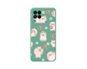 Funda Silicona Líquida Verde para Samsung Galaxy M33 5G diseño Cerdos Dibujos
