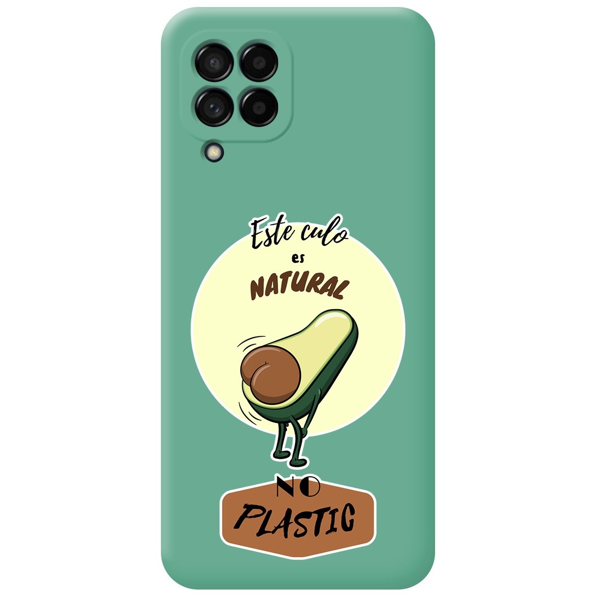 Funda Silicona Líquida Verde para Samsung Galaxy M33 5G diseño Culo Natural Dibujos