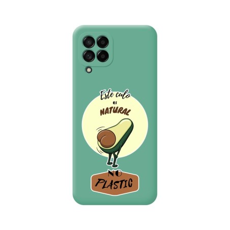 Funda Silicona Líquida Verde para Samsung Galaxy M33 5G diseño Culo Natural Dibujos