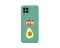 Funda Silicona Líquida Verde para Samsung Galaxy M33 5G diseño Vegan Life Dibujos