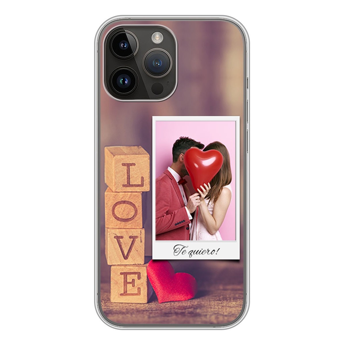 Funda Silicona diseño San Valentin 02 con foto personalizada