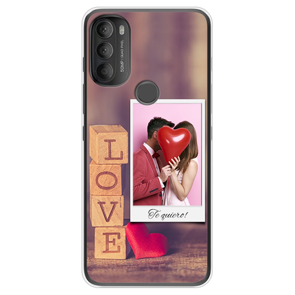 Funda Silicona diseño San Valentin 02 con foto personalizada