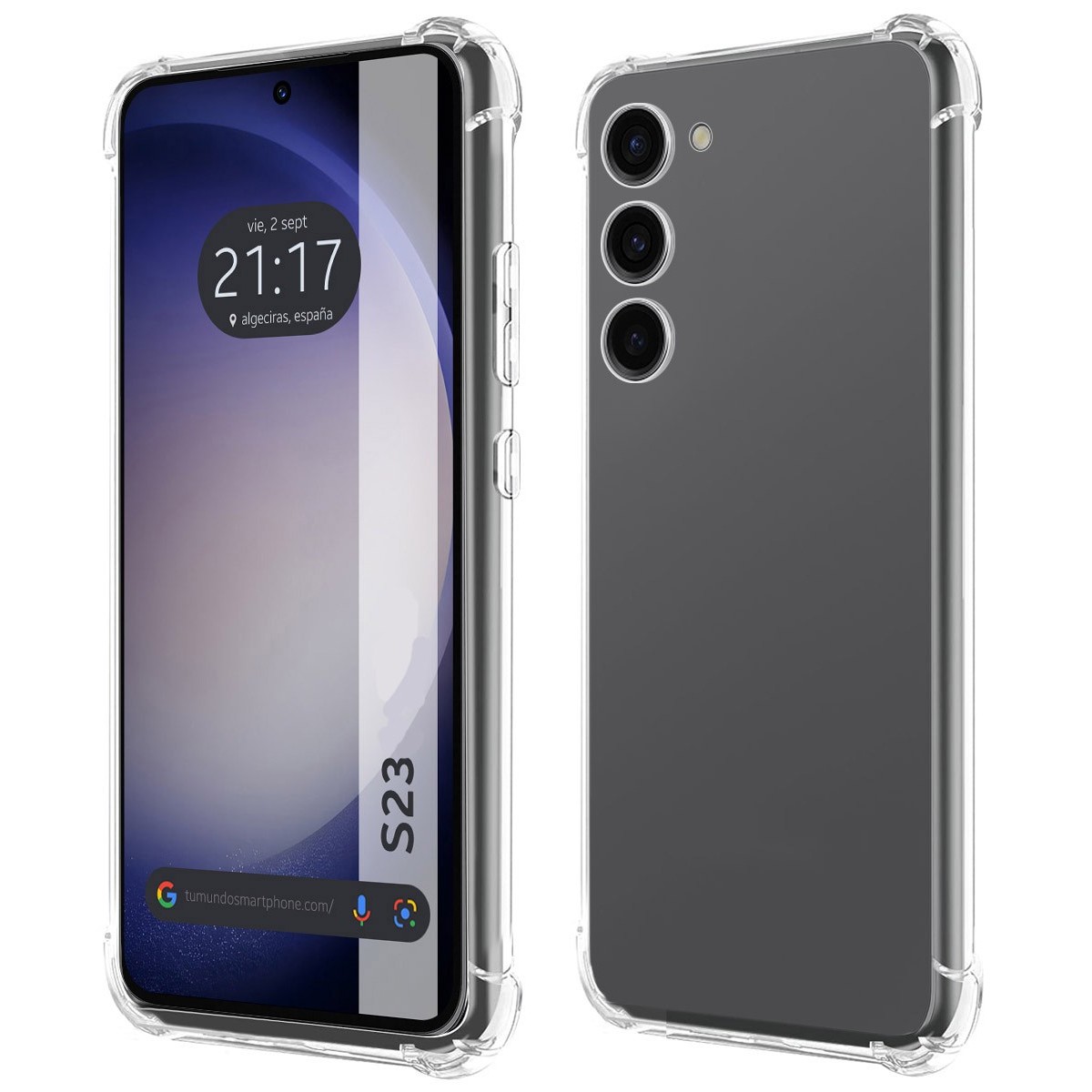 Funda Silicona Antigolpes Transparente para Samsung Galaxy S23 5G