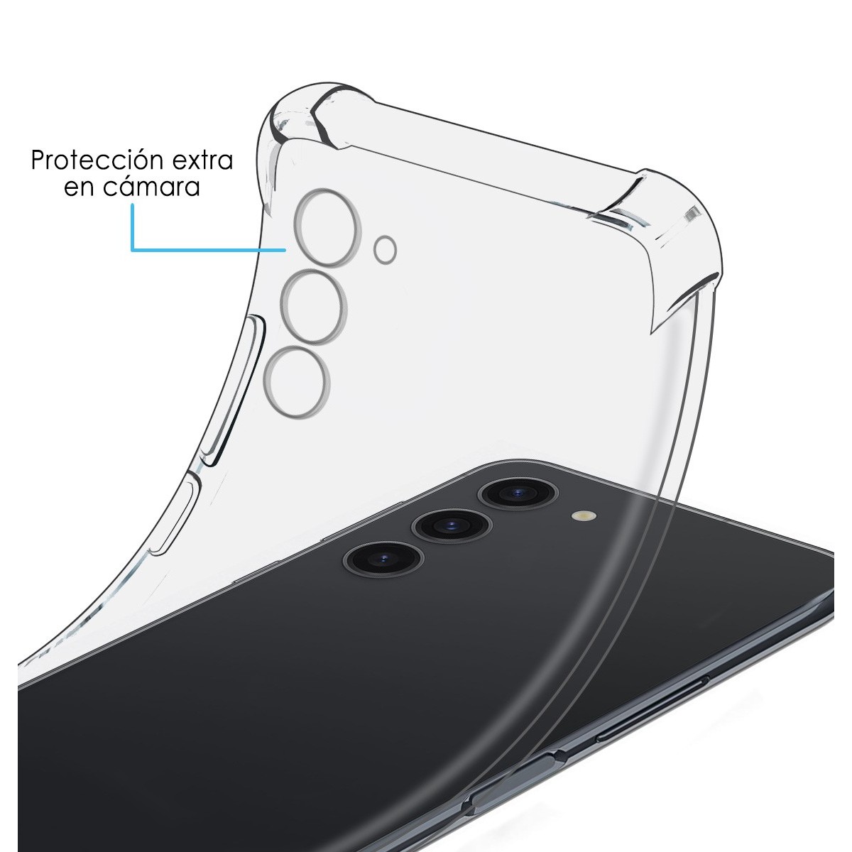 Funda Silicona Antigolpes Transparente para Samsung Galaxy S23 5G