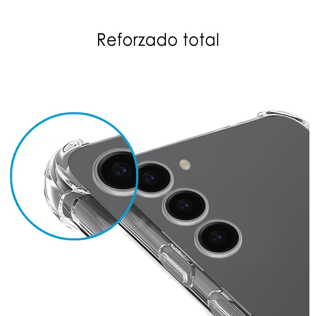 Funda Silicona Antigolpes Transparente para Samsung Galaxy S23 5G