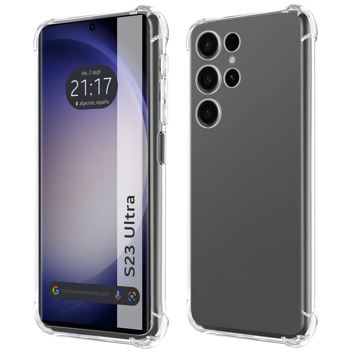 Funda Silicona Antigolpes Transparente para Samsung Galaxy S23 Ultra 5G